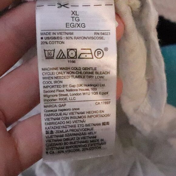 GAP | Split V Neck Long Sleeve Top XL - Picture 6 of 7